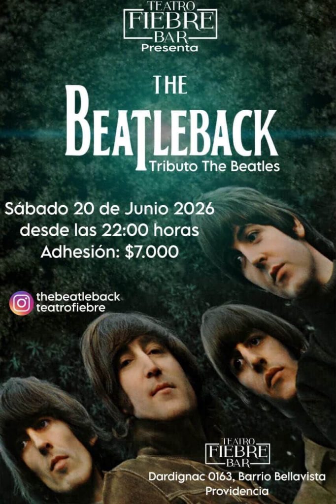 The Beatleback llega a Santiago con un imperdible tributo a The Beatles