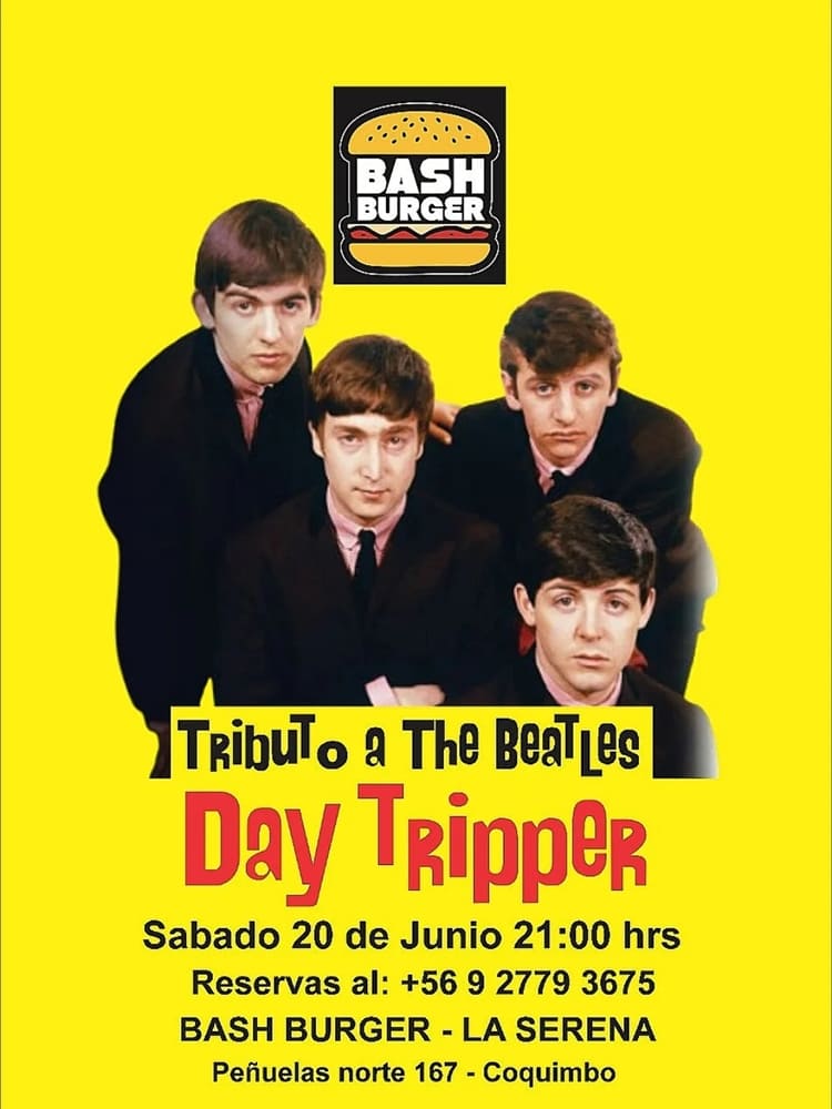 Day Tripper llevará la magia de The Beatles a Bash Burger de Coquimbo